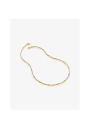 Womens Carat London Phoebe Tennis 18ct Yellow Gold Vermeil and Cubic Zirconia Necklace