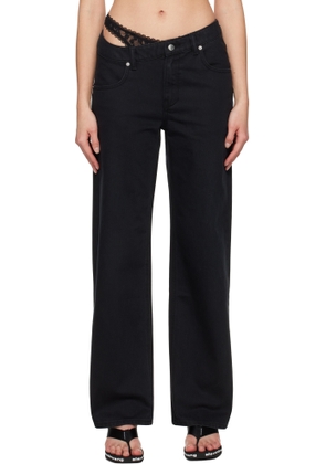 Alexander Wang Black Pre-Styled Denim Jeans