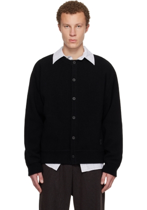 WOOYOUNGMI Black Henley Neck Cardigan
