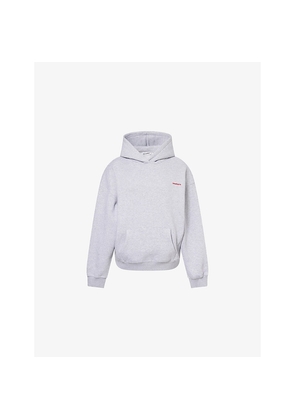 Womens Sisters & Seekers Brand-Print Relaxed-Fit Cotton-Blend Hoodie