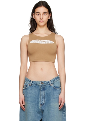 Serapis SSENSE Exclusive Beige Thermal Tank Top