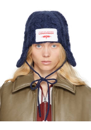 Charles Jeffrey LOVERBOY Navy Chunky Aviator Beanie