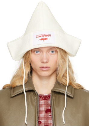 Charles Jeffrey LOVERBOY White Paper Boat Beanie