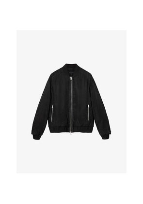 Mens Allsaints Nyx Regular-Fit Woven Bomber Jacket