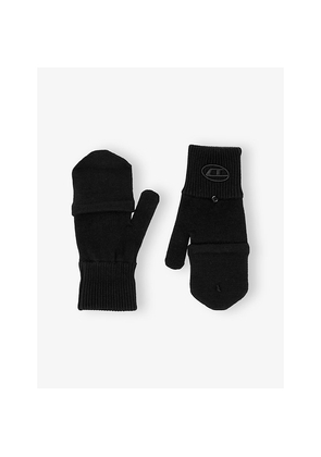 Mens Diesel K-Cody-B Half-Finger Wool and Blend Gloves