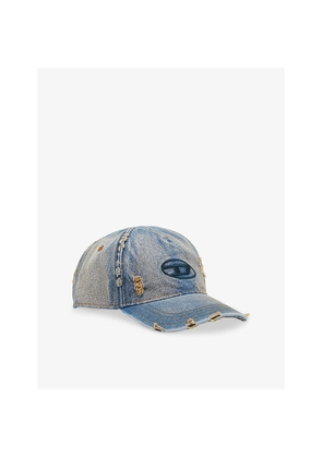 Diesel C-Enic Embroidered Denim Baseball Cap