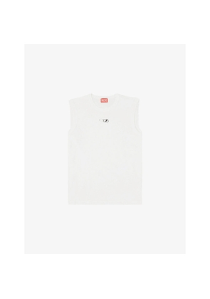 Mens Diesel T-Bisco-Od Sleeveless Cotton-Jersey Top