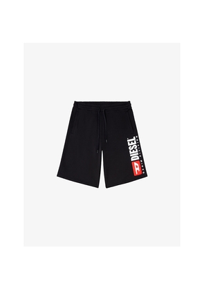 Mens Diesel P-Crow-Div Regular-Fit Cotton-Jersey Shorts
