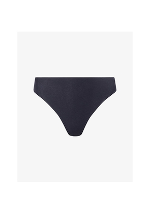 Womens Hanro Invisible Mid-Rise Stretch-Cotton Thong