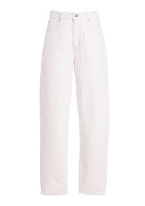 FRAME The Neat Rigid High-Rise Barrel-Leg Jeans - Moda Operandi