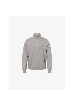 Mens PS by Paul Smith Half-Zip High-Neck Cotton-Jersey Sweatshirt