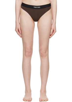 TOM FORD Brown Modal Signature Thong