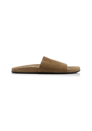 The Row Hugh Suede Slide Sandals - Moda Operandi