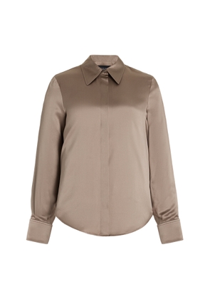 Brandon Maxwell Spence Silk Button-Down Shirt - Moda Operandi