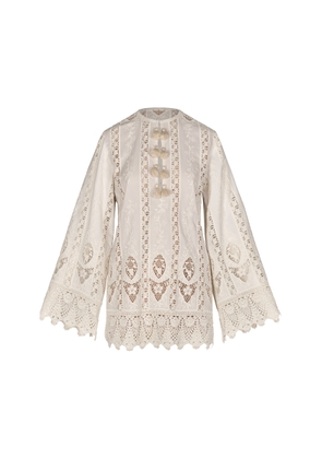 Johanna Ortiz Vision Seeking Embroidered Mini Dress - Moda Operandi