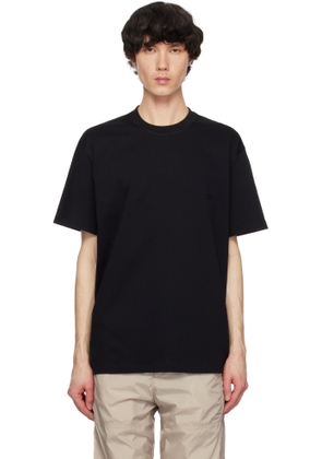 WOOYOUNGMI Black Embroidered Logo T-shirt