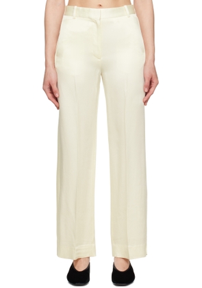 TOTEME Off-White Cuff-Slit Trousers