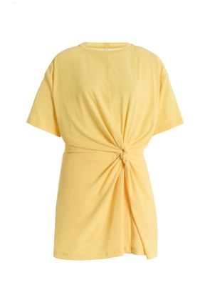 Significant Other Carrey Twisted Jersey Mini T-Shirt Dress - Moda Operandi