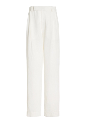 SIR. Clemence Pleated Linen-Blend Straight-Leg Pants - Moda Operandi