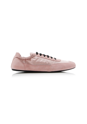 Prada Collapse Suede-Trimmed Re-Nylon Sneakers - Moda Operandi