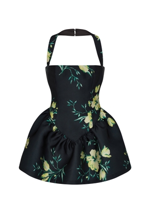 De La Vali Aura Floral Satin Mini Dress - Moda Operandi