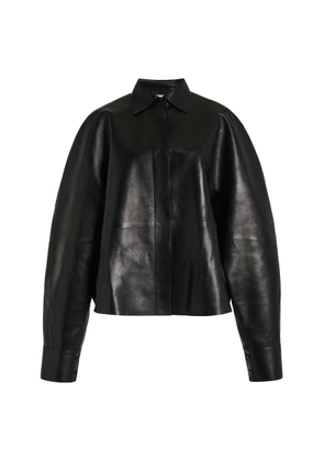 Givenchy Cocoon Leather Shirt - Moda Operandi