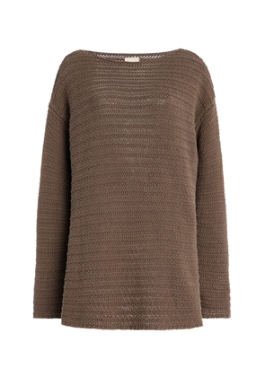 Zulu & Zephyr Lattice-Knit Cotton Sweater - Moda Operandi