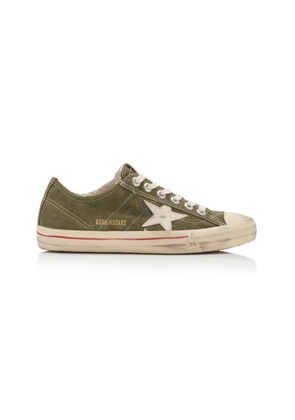 Golden Goose V-Star 2 Leather-Trimmed Suede Sneakers - Moda Operandi