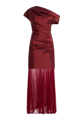 SIMKHAI Exclusive Ammalie Organza-Trimmed Taffeta Midi Dress - Moda Operandi