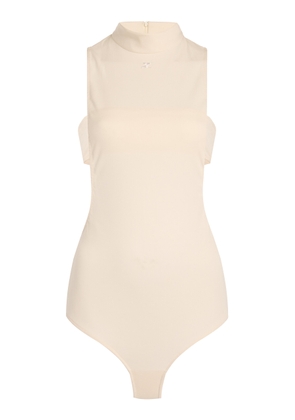 Courrèges Mockneck Crepe Jersey Bodysuit - Moda Operandi