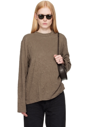 OUR LEGACY Khaki Big Long Sleeve T-shirt