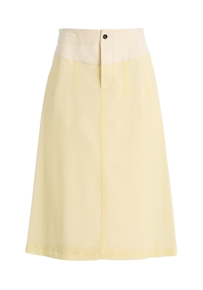 Bottega Veneta Cotton Gauze Midi Skirt - Moda Operandi