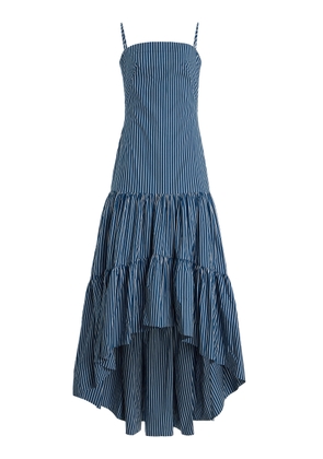 Andres Otalora Exclusive Colonial Striped Cotton-Poplin Maxi Dress - Moda Operandi