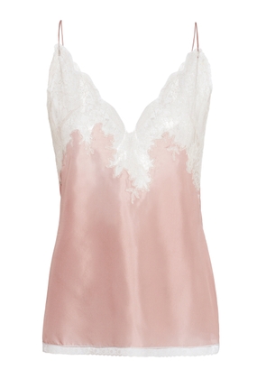 Valentino Garavani Lace-Trimmed Silk Cami - Moda Operandi