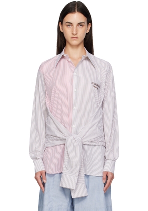 Charles Jeffrey LOVERBOY Red & Khaki Hug Shirt