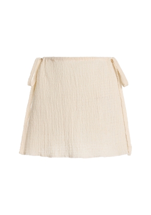 MARE PERPETUA Shine Cotton Mini Skirt - Moda Operandi