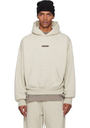 Fear of God ESSENTIALS Beige Classic Fit Fleece Hoodie