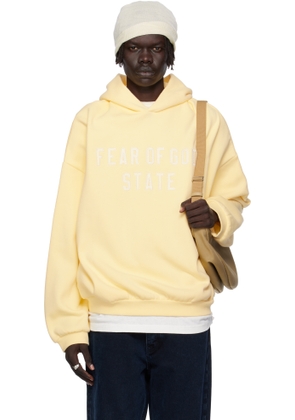 Fear of God ESSENTIALS Yellow 90s Fit Fleece Hoodie
