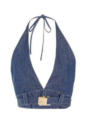 Miu Miu Raw Denim Bra Top - Moda Operandi