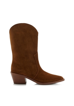 Gianvito Rossi Suede Western Boots - Moda Operandi