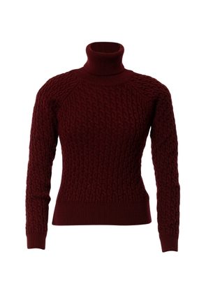 Lena Hoschek Lucy Cable-Knit Wool Turtleneck Sweater - Moda Operandi
