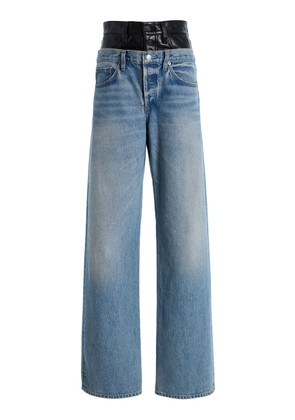 Agolde Elson Layered Wide-Leg Jeans - Moda Operandi
