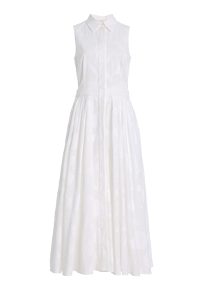 Michael Kors Collection Floral Fil Coupé Midi Shirt Dress - Moda Operandi