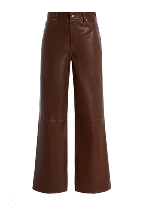 FRAME Le Slim Palazzo Leather Jeans - Moda Operandi
