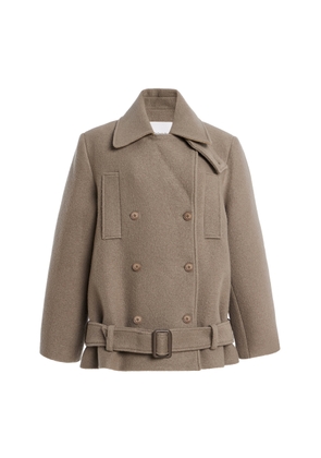 The Frankie Shop Scothern Double-Breasted Wool Peacoat - Moda Operandi