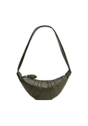 Croissant small smooth leather bag