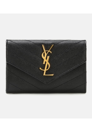 Saint Laurent Monogram Small leather wallet