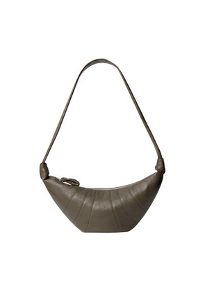 Croissant medium grained leather bag