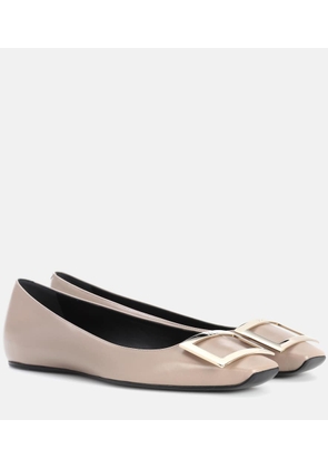 Roger Vivier Belle Vivier leather ballet flats