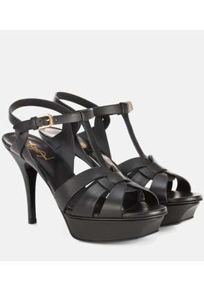 Saint Laurent Classic Tribute 105 leather platform sandals